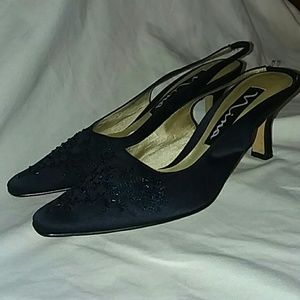 NINA RICCI SLINGBACK HEELS size 7 1/2N
